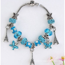 wholesale fashion European bracelet Eiffel Tower charm beaded bracelets